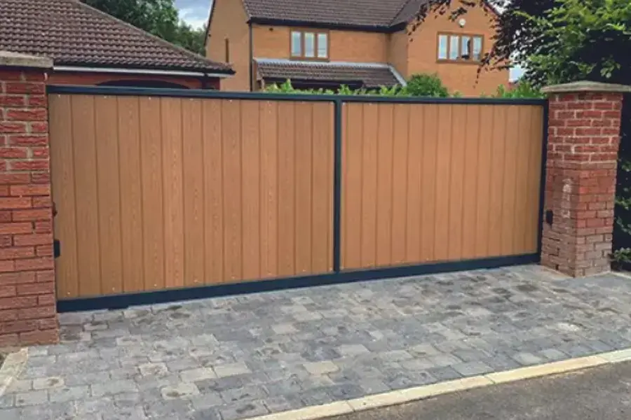 Brown Composite Double Gates